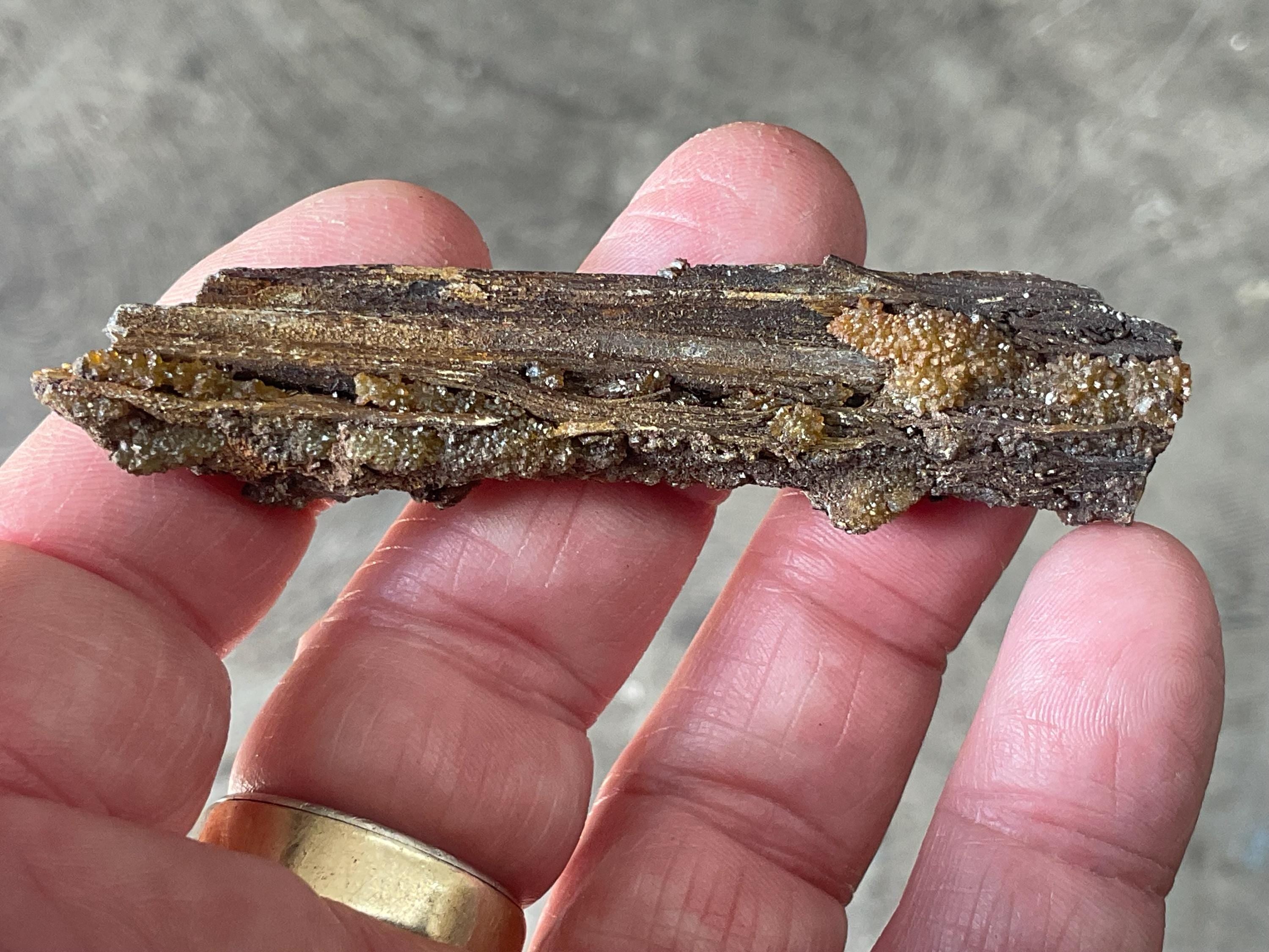 18g Stibiconite with Druzy Quartz Specimen 1C from Hunan, China