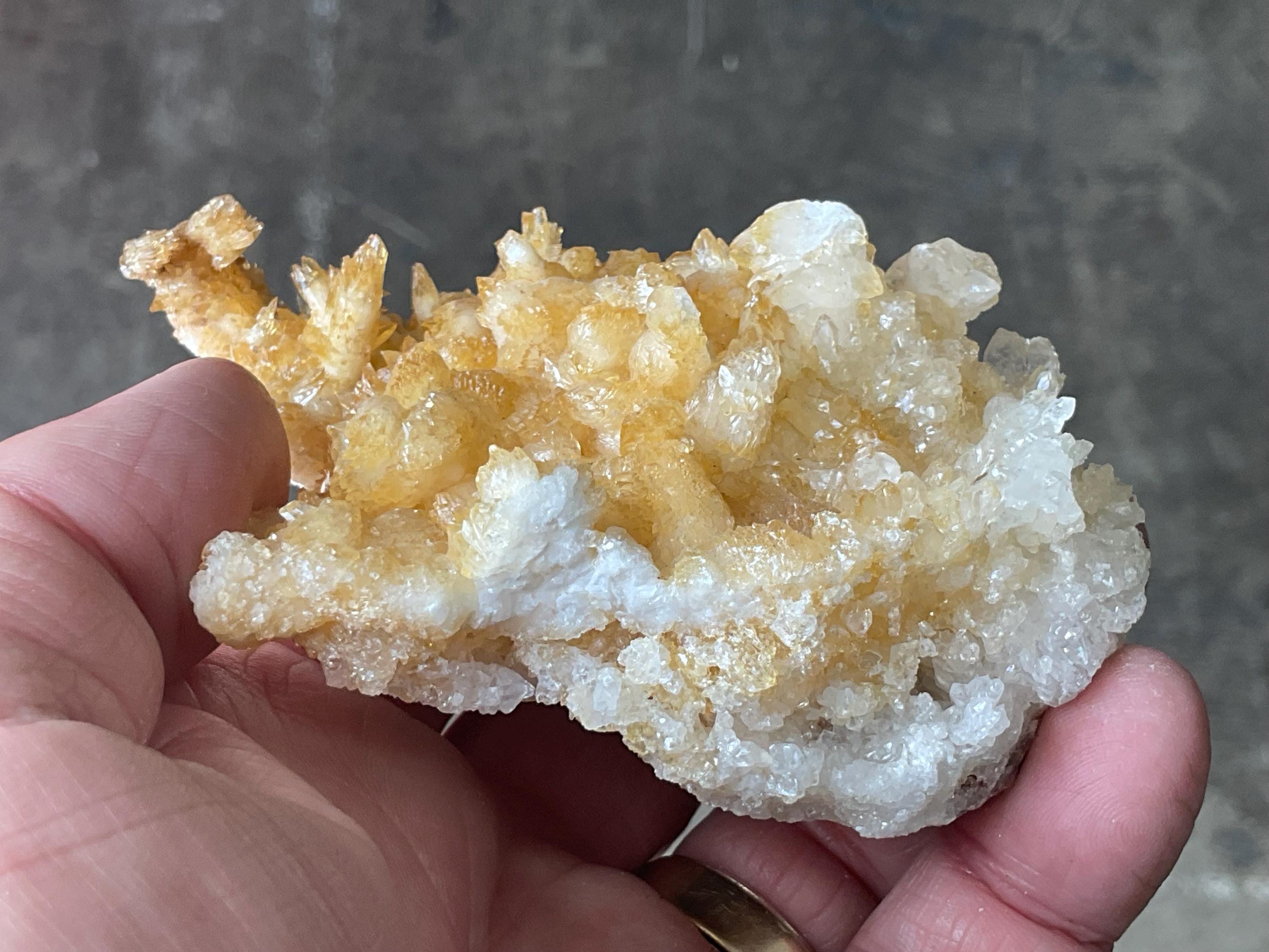 180g Amber Calcite Specimen 4A from Guizhou, China