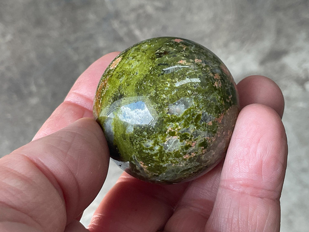 122g Unakite Sphere 3B