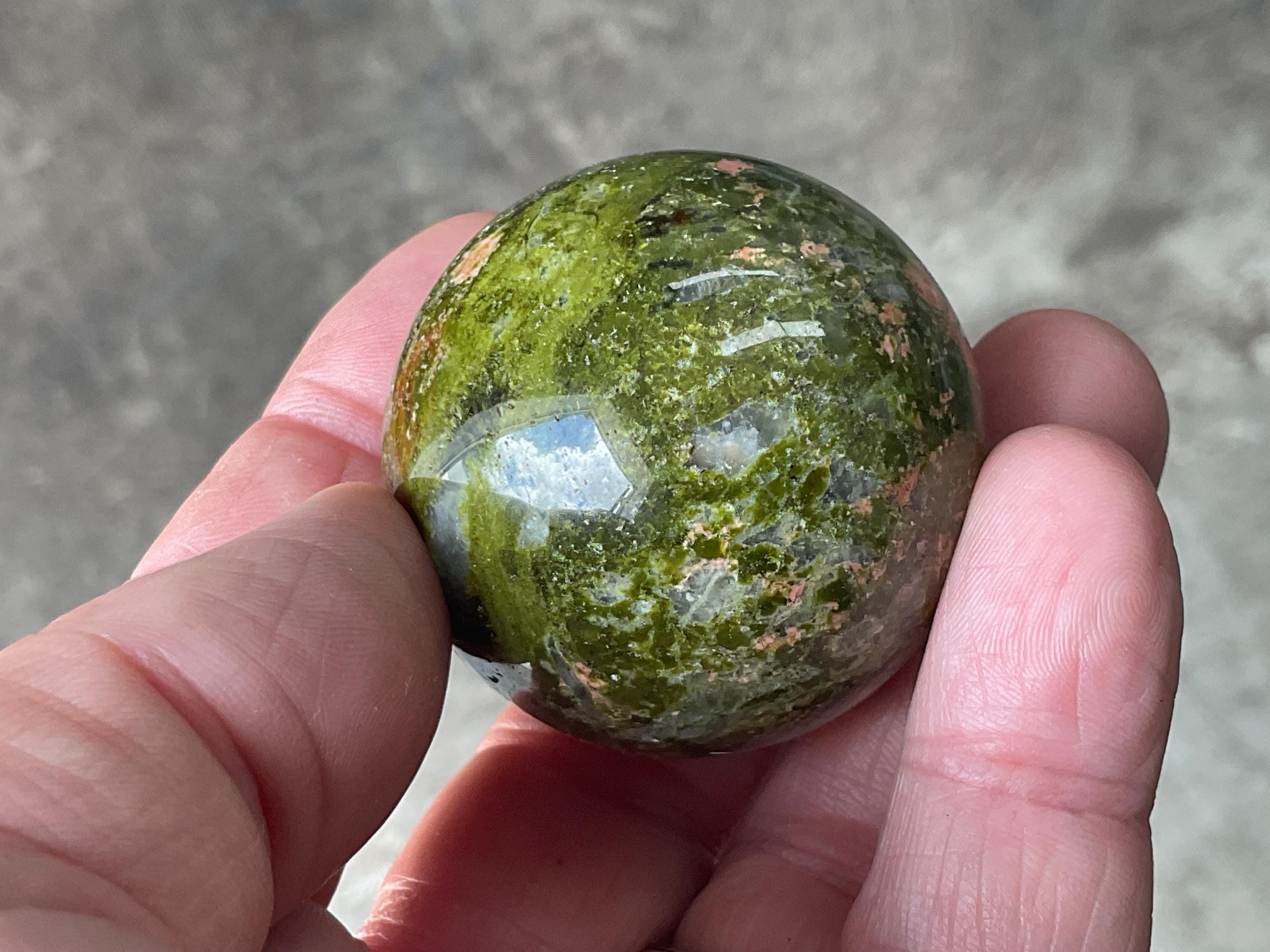122g Unakite Sphere 3B
