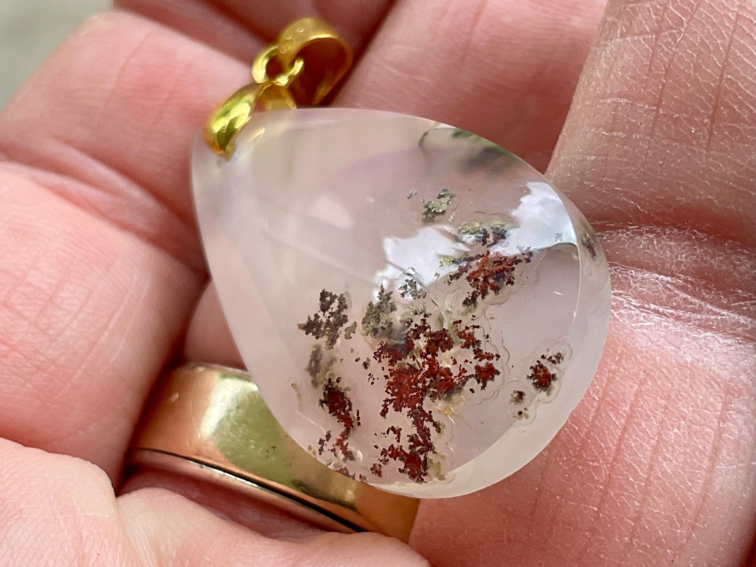 5g Indonesian Moss Agate Pendant 1A