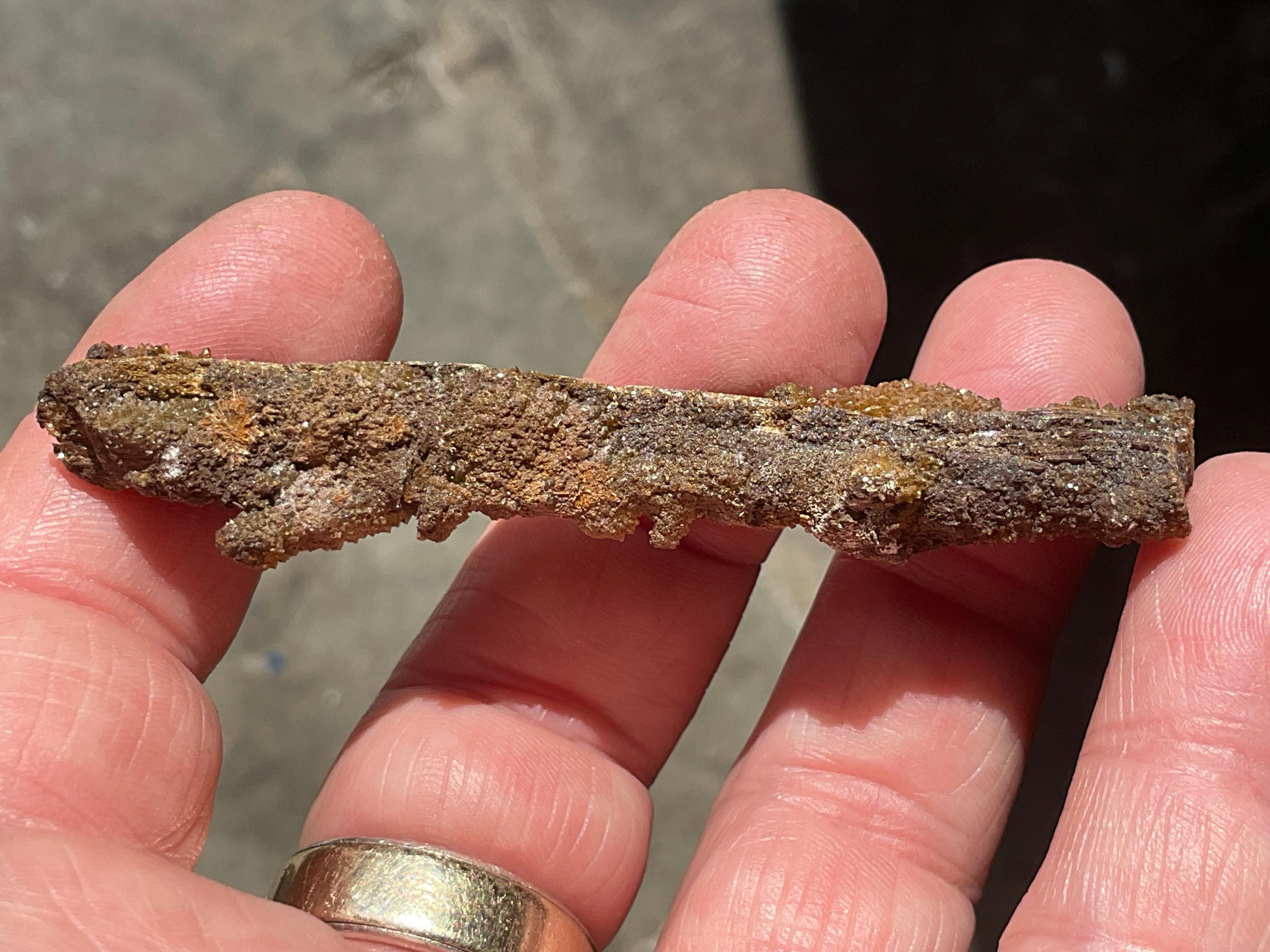 18g Stibiconite with Druzy Quartz Specimen 1C from Hunan, China