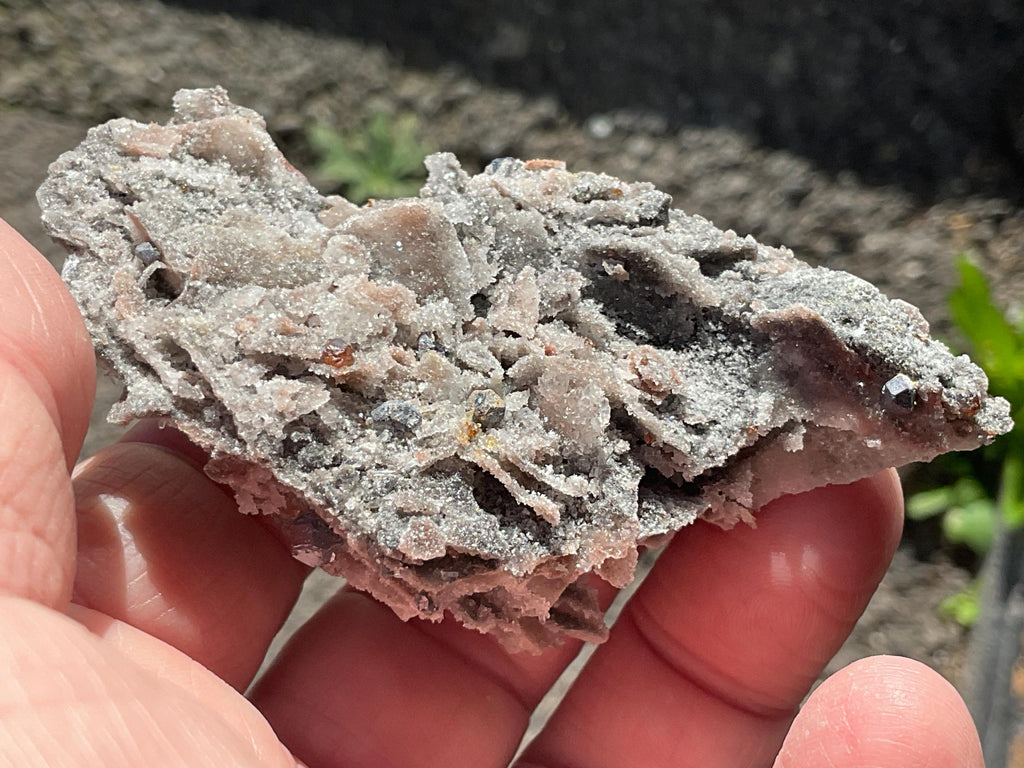 32g Sphalerite, Garnet, Galena Quartz Specimen 2A from Hunan, China