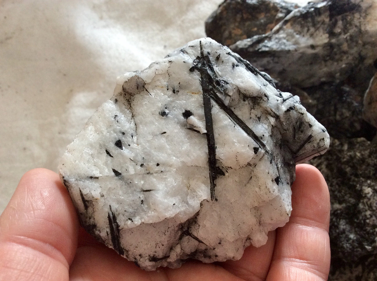 600g-1200g (3 pieces) XL Rough Australian Tourmalated Quartz Pieces