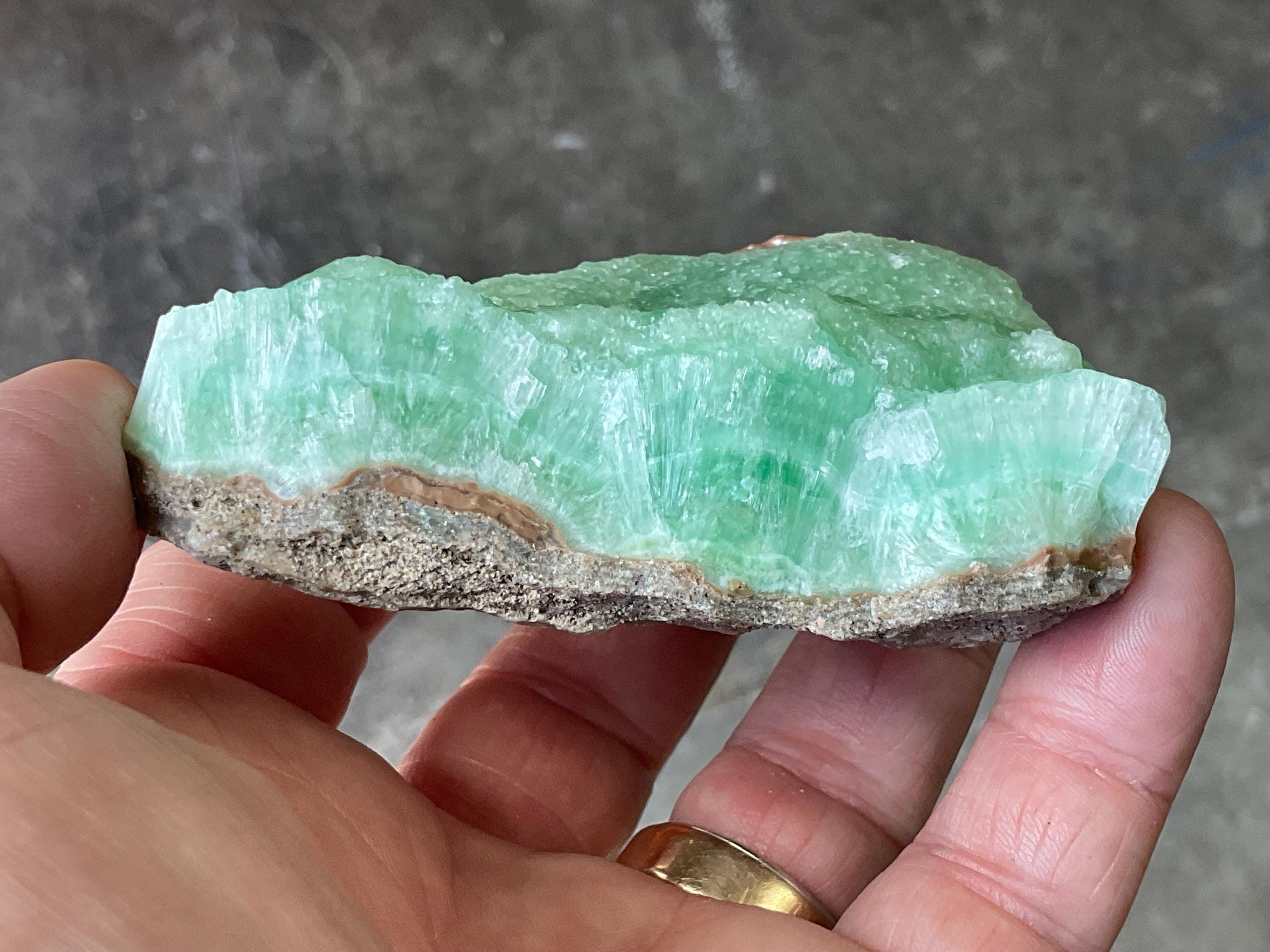 168g Green Aragonite Specimen 3B
