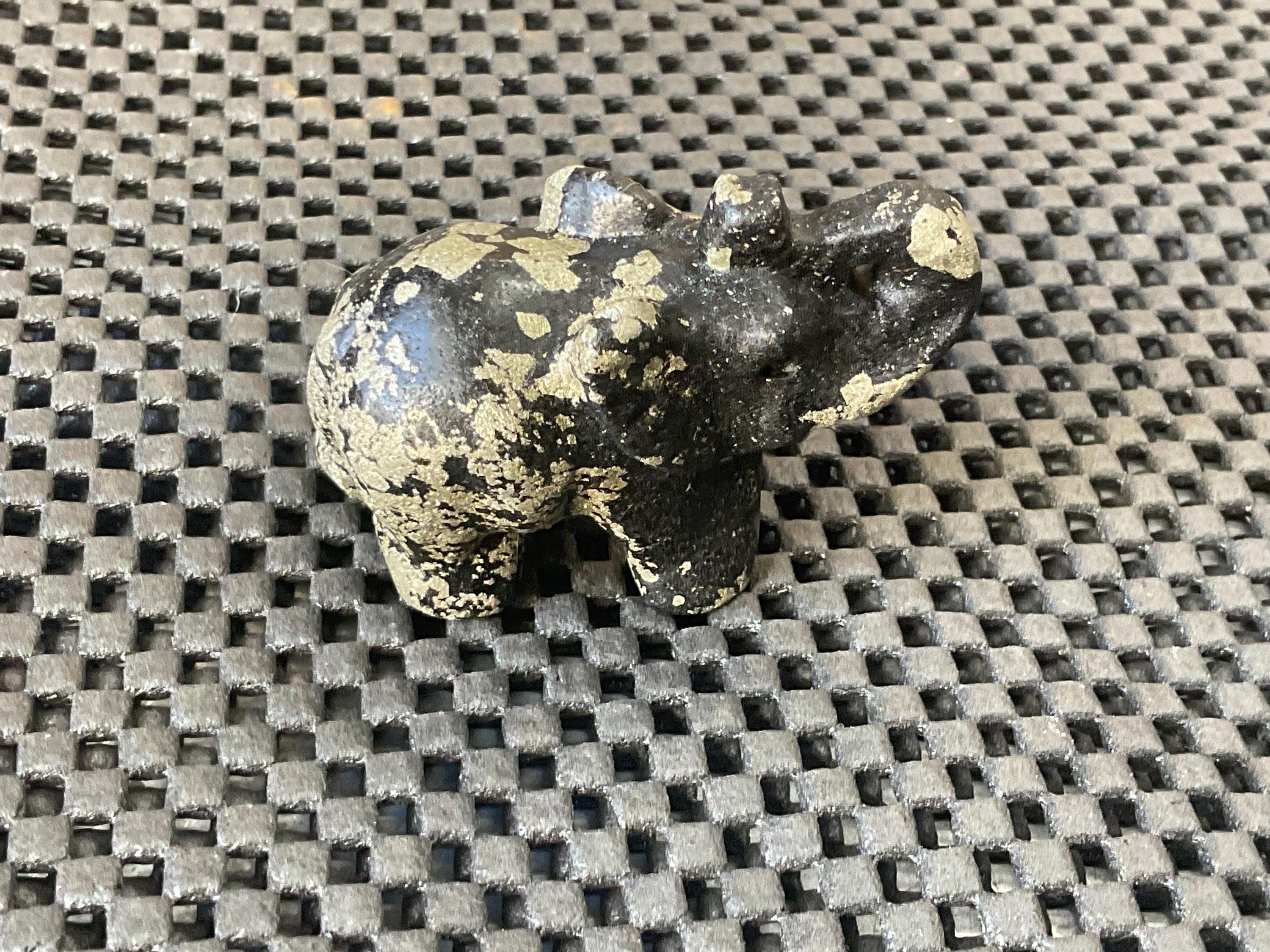 Pyrite Elephant Carving