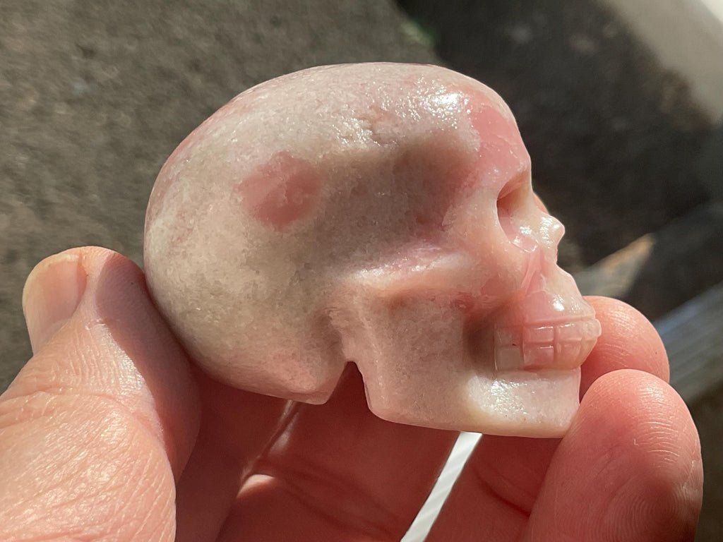 94g Pink Opal Skull B