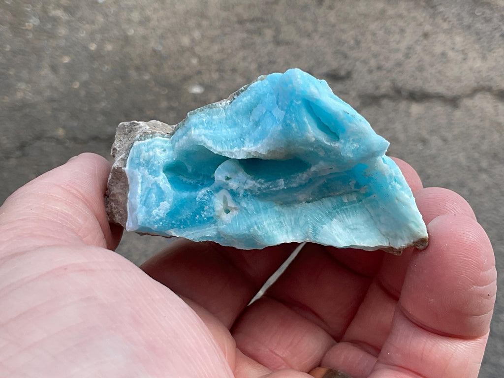 114g Blue Aragonite Specimen 4B