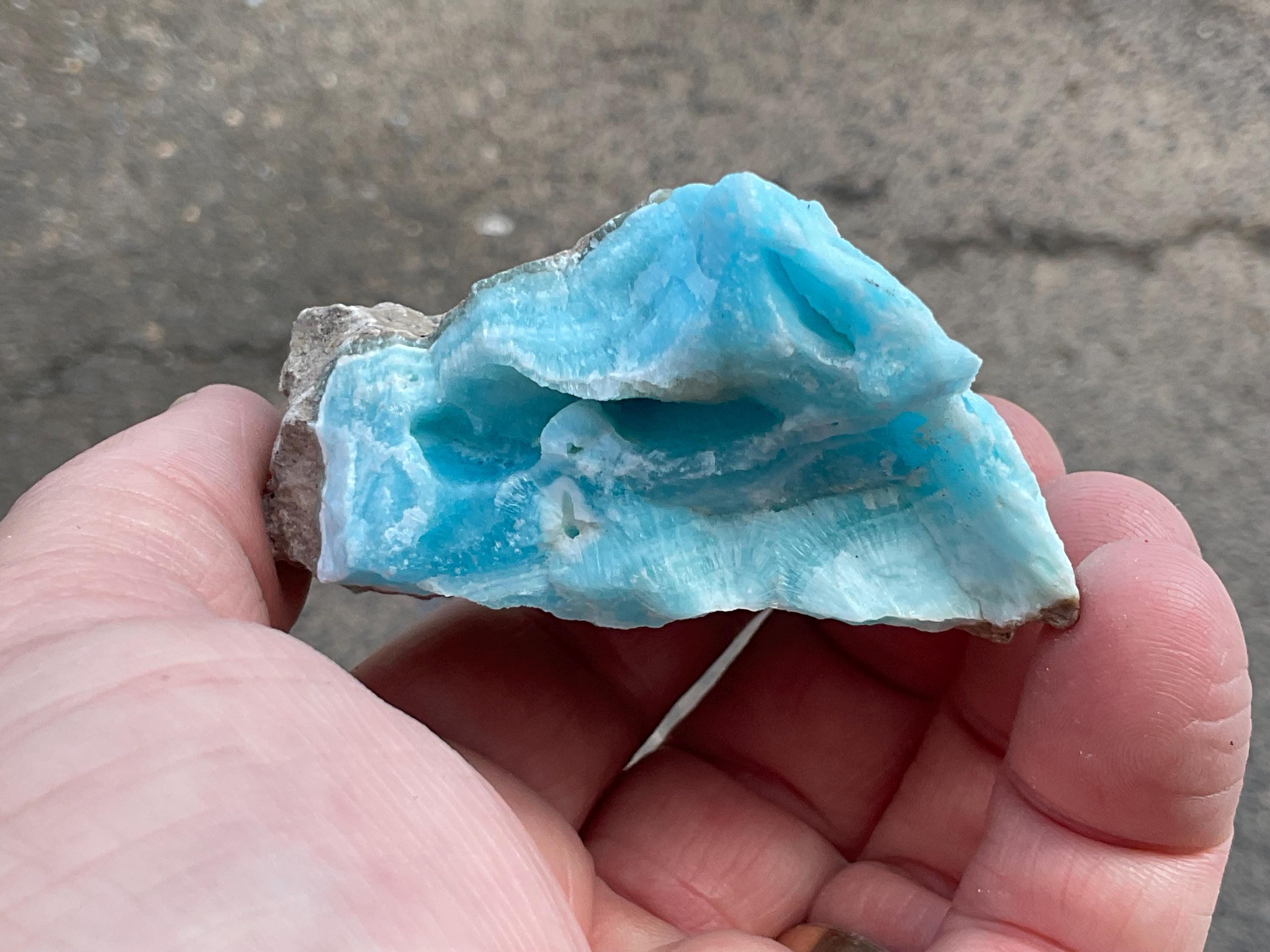 114g Blue Aragonite Specimen 4B
