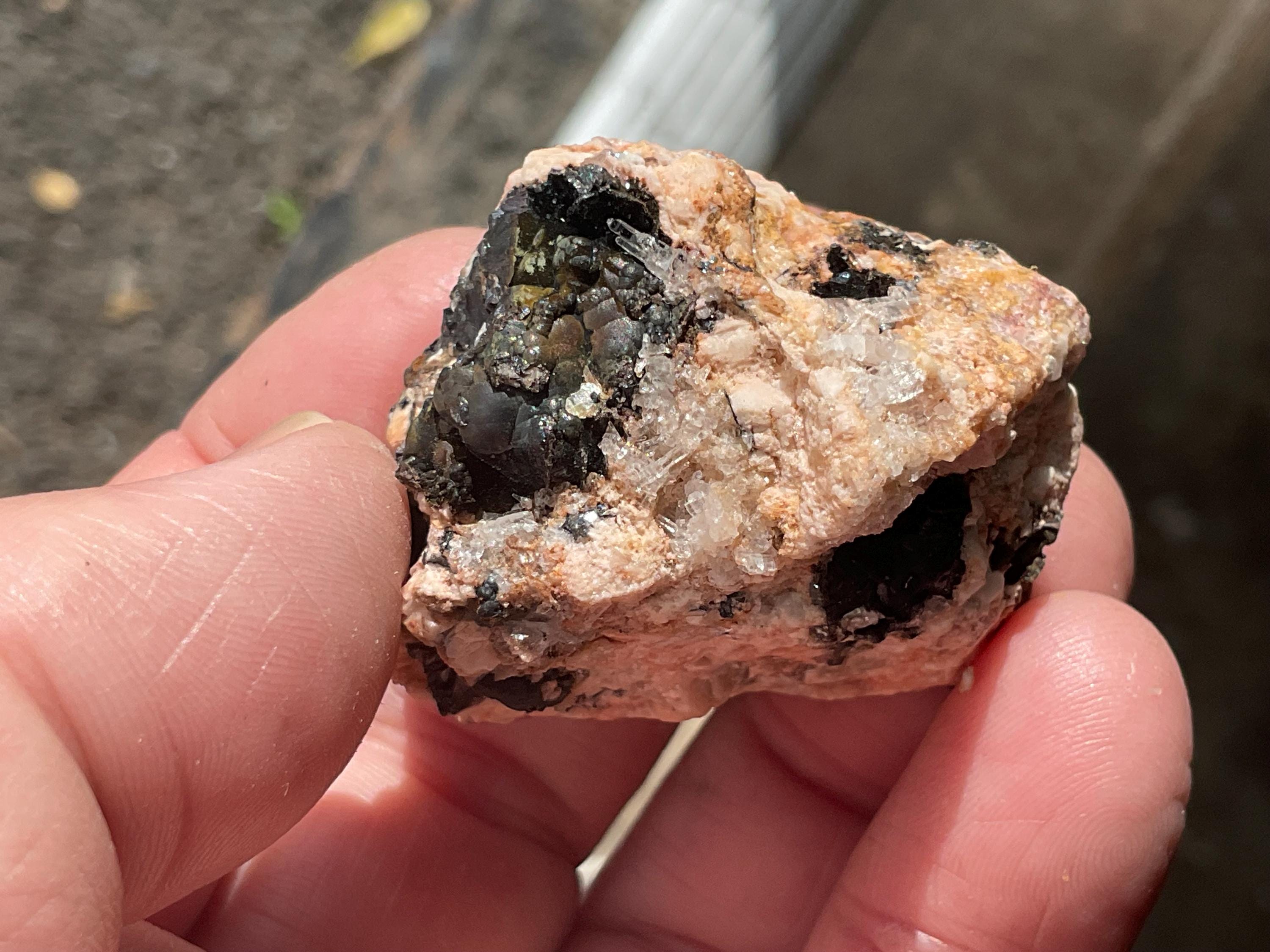 78g Baryte on Goethite with Clear Quartz Specimen from South Australia