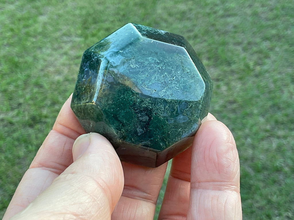 69g Moss Agate Trinket Bowl 4A