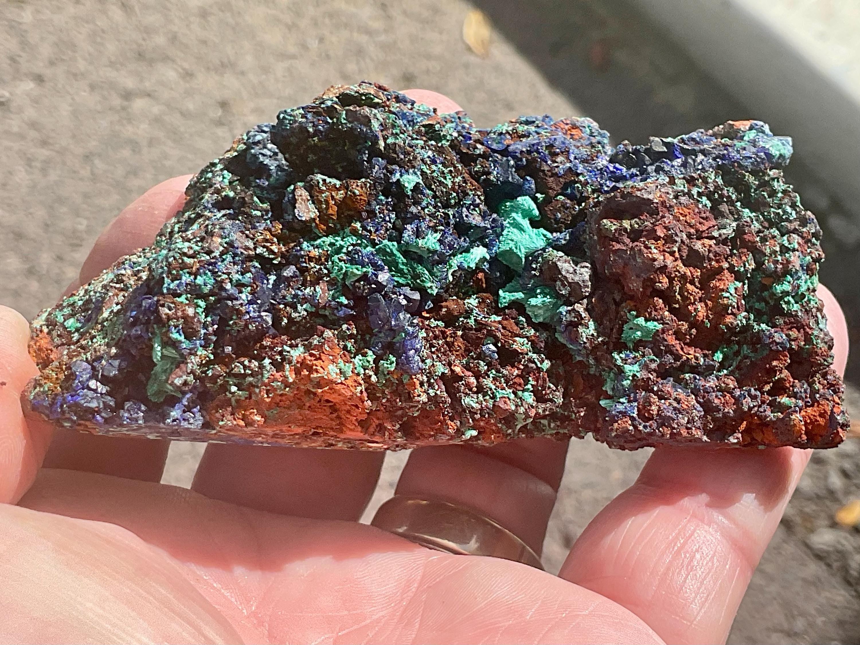 170g Azurite with Malachite Specimen 4C from Anhui, China