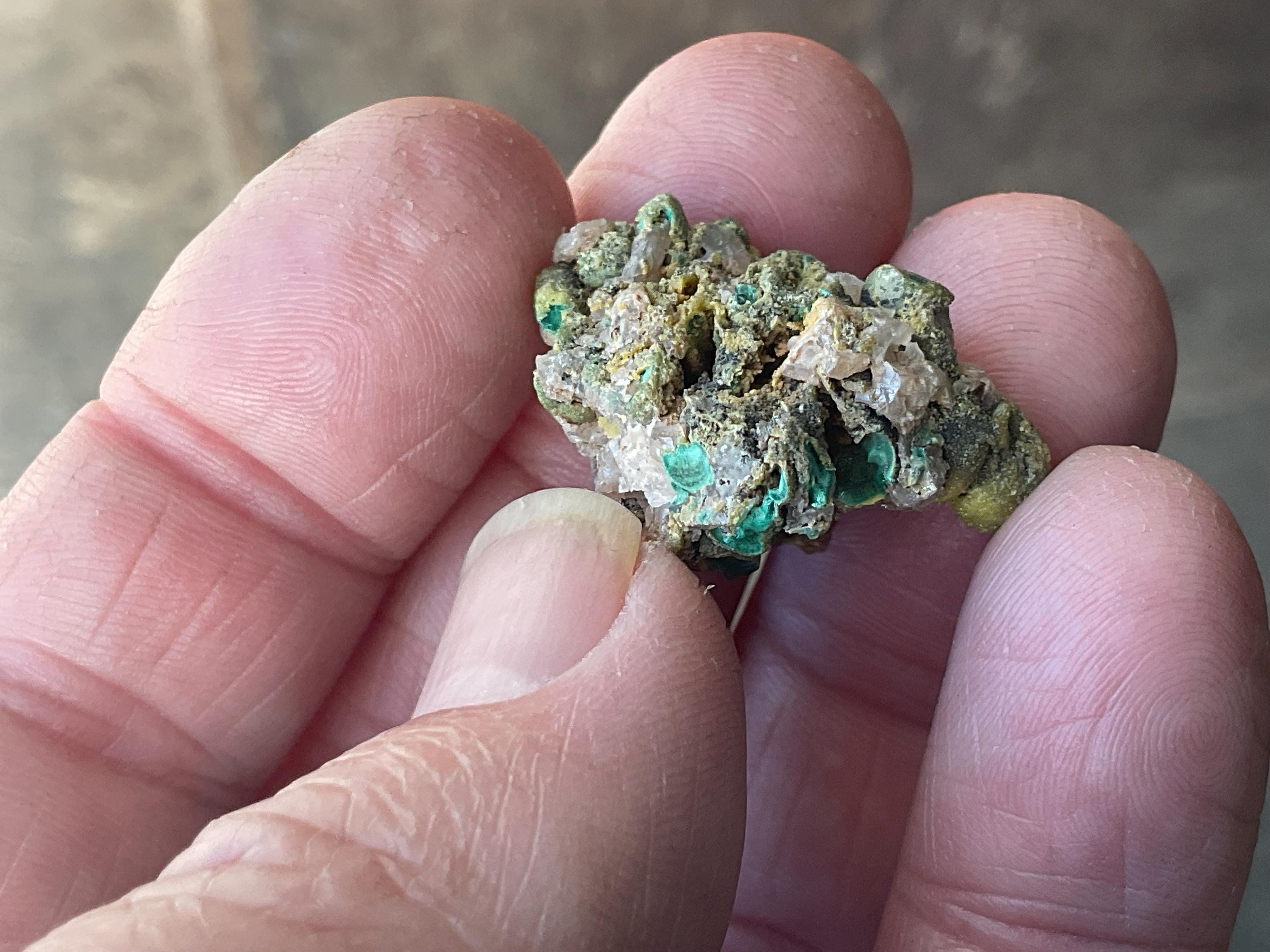 16g Australia Malachite, Cerussite and Pyromorphite Specimen 1A from Rum Jungle