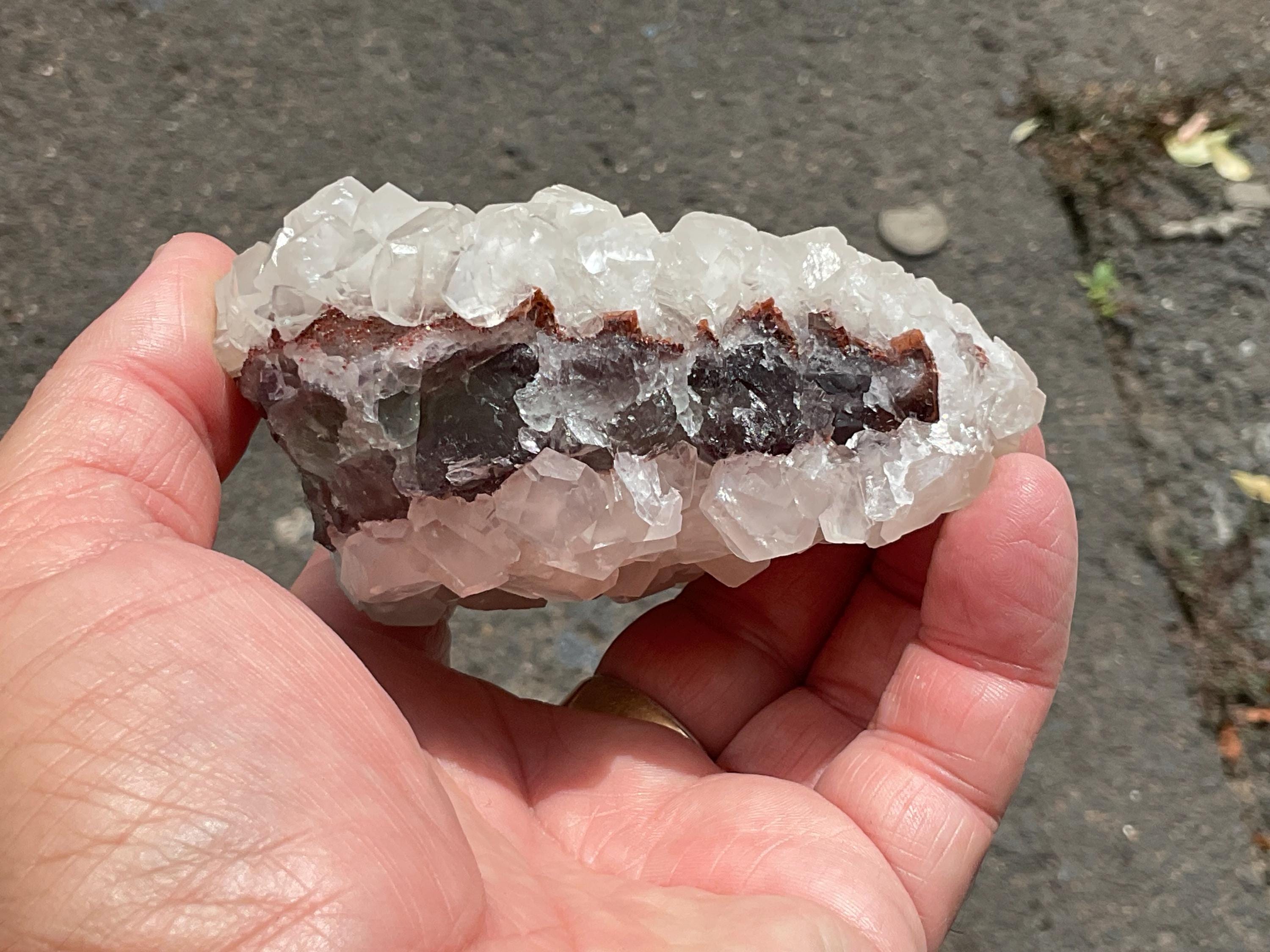RESERVED FOR MEREDITH **512g Calcite Encased Fluorite Specimen