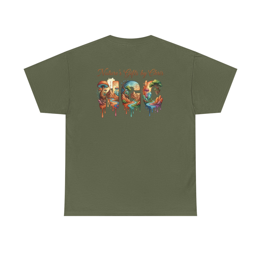 Nature's Gifts Tee — "NGC" Colorful Drip Wildlife Graphic T-Shirt