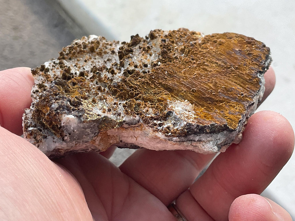156g Goethite on Clear Quartz with Pyrite Specimen
