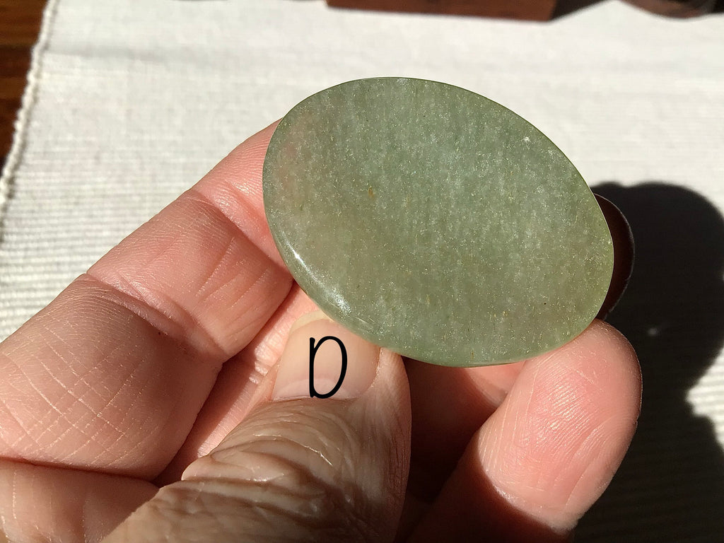 Green Aventurine Thumb Stone Group 2