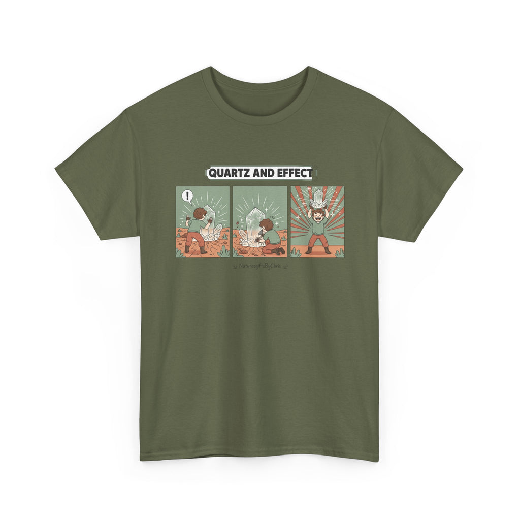 T-Shirt — "Quartz and Effect" Retro Comic Panel Tee