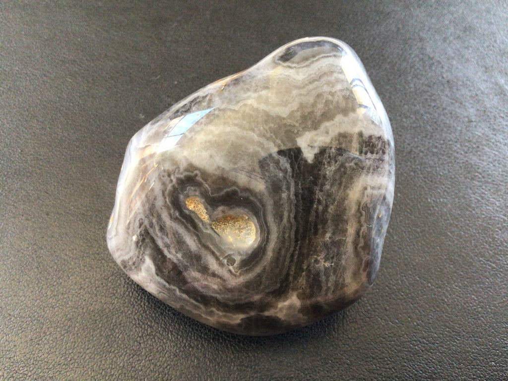 133g Large Crazy Lace Agate Palmstone 2B