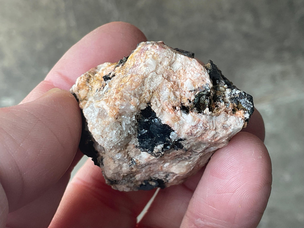 78g Baryte on Goethite with Clear Quartz Specimen from South Australia