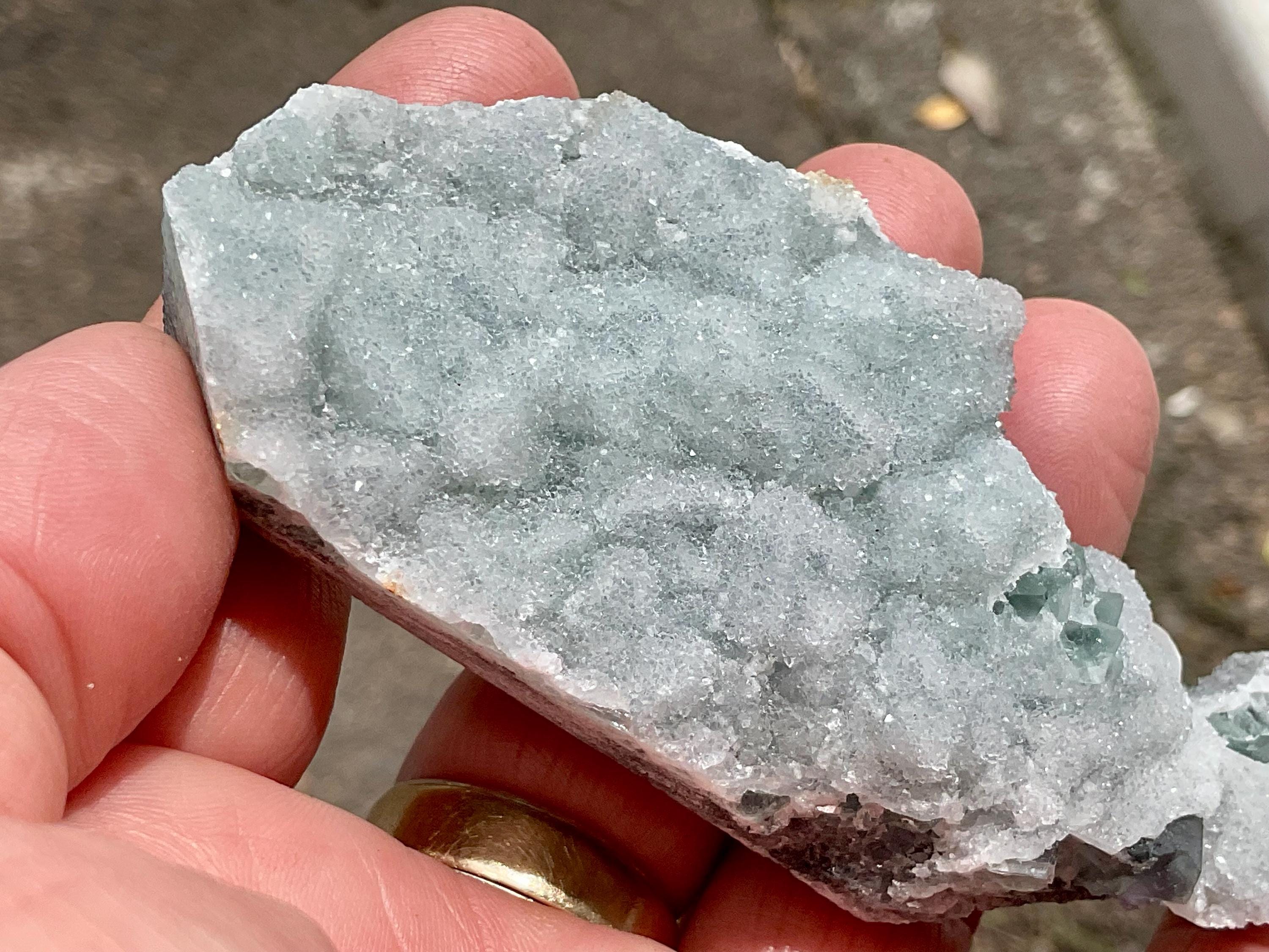 116g Green Sugar Fluorite Specimen A