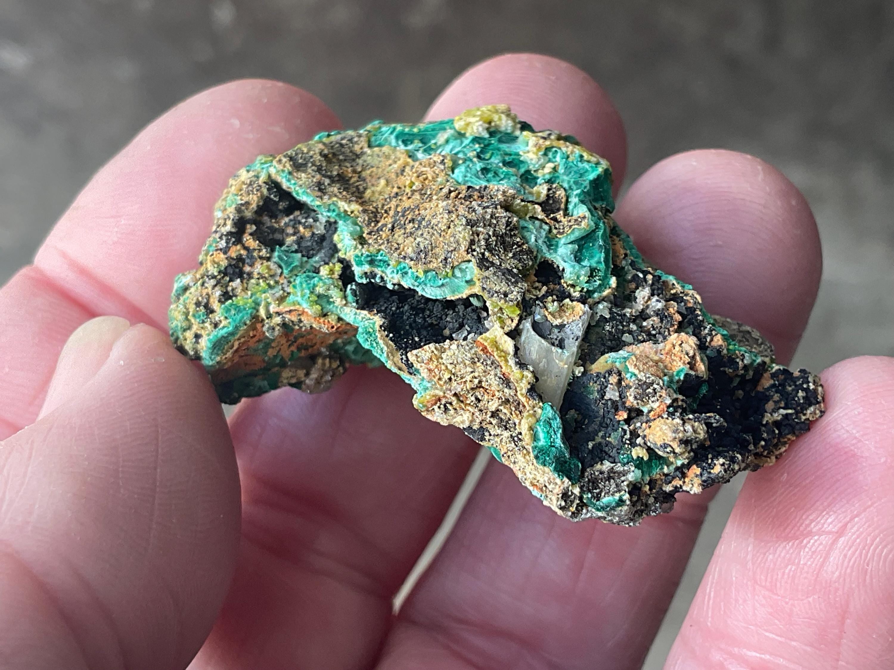 32g Australian Malachite Cerussite and Pyromorphite Specimen 6A