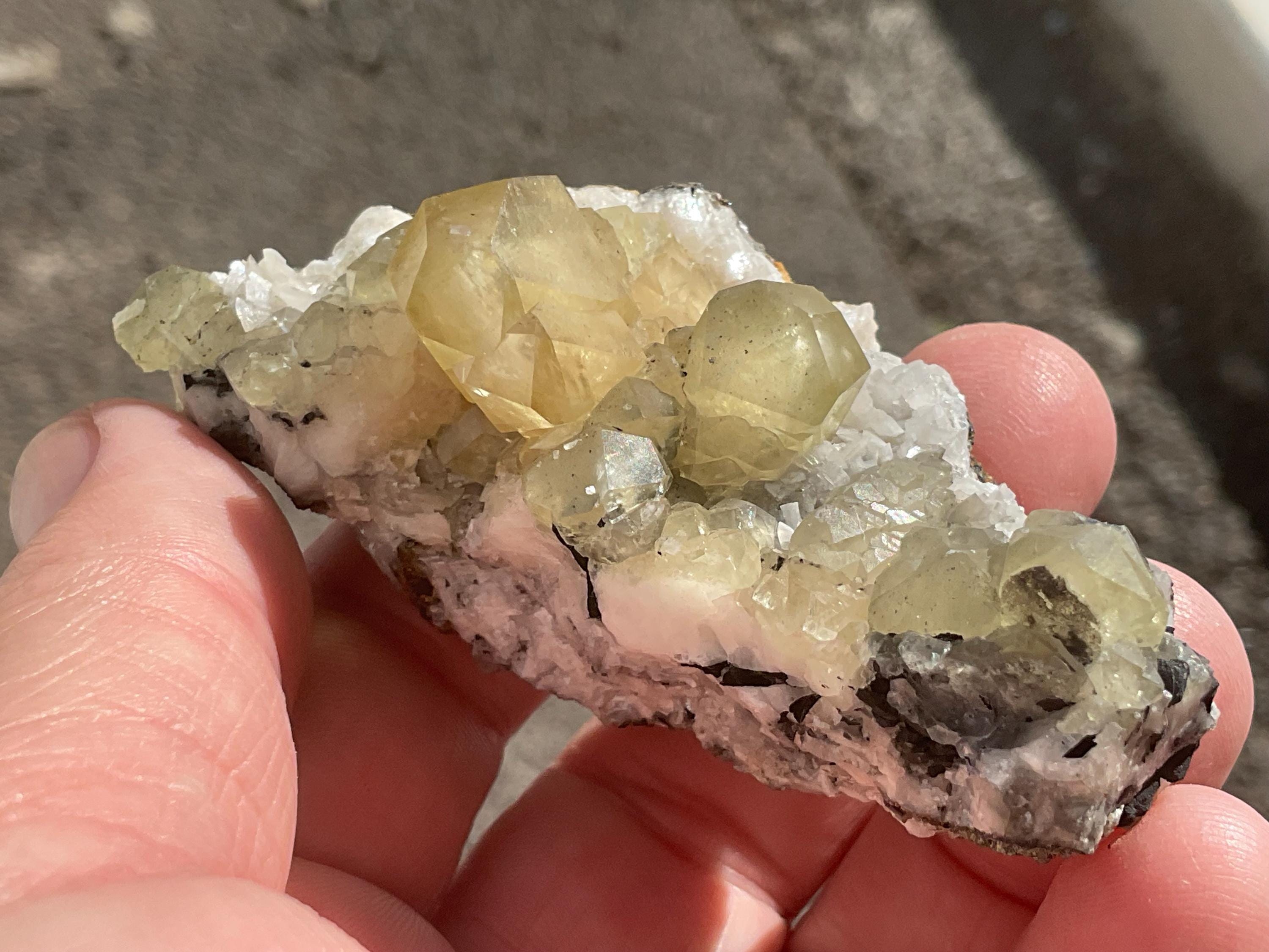 86g Multi Generational Calcite Specimen  from Hunan, China