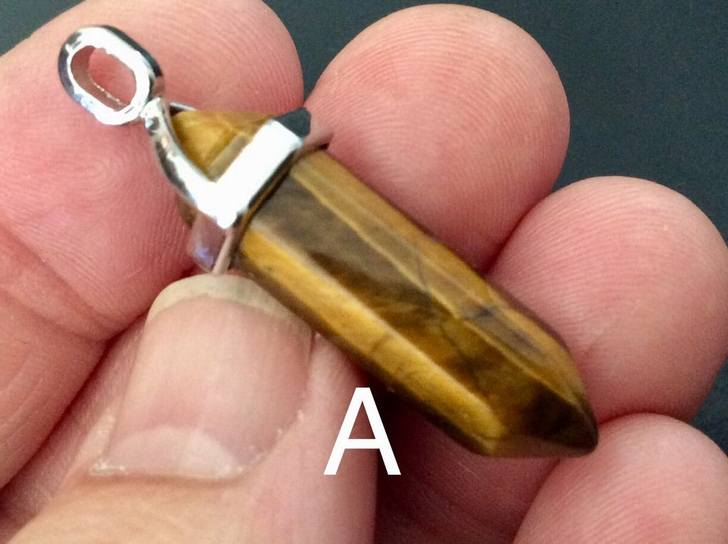 Tiger Eye Pendant Group 5 - Point