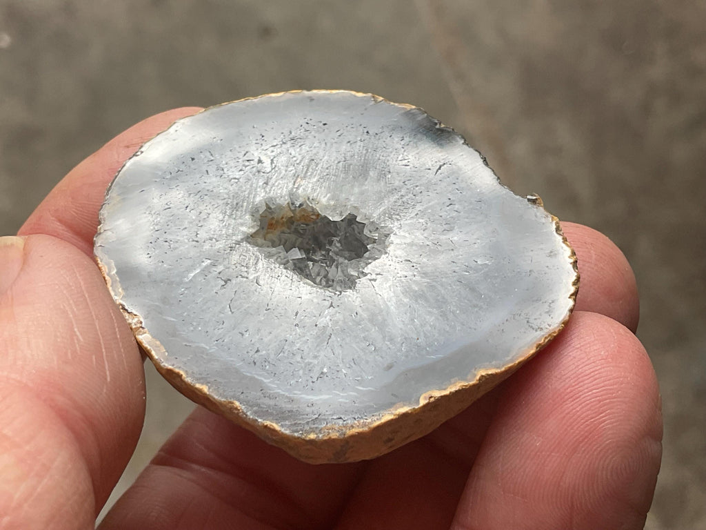 46g UV Reactive Polished Agate Half 1B