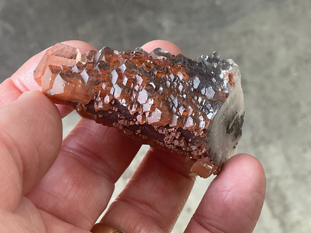 64g “Red Pagoda” Calcite Specimen 7C from Hubei, China