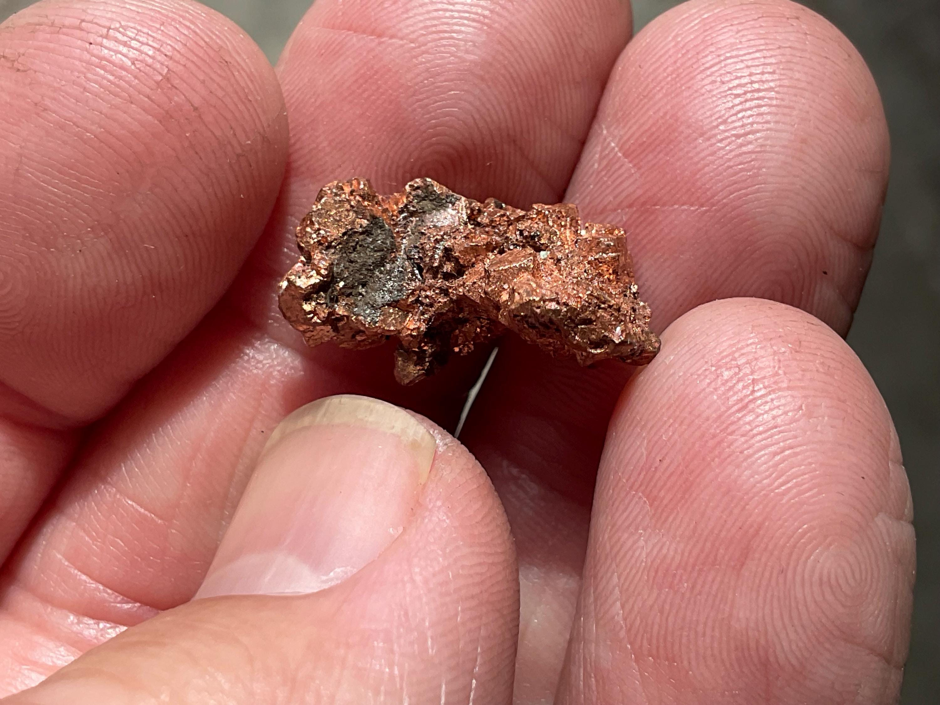 4g Native Copper Pseudomorph after Cuprite Specimen 4B from the Red Dome Mine Australia