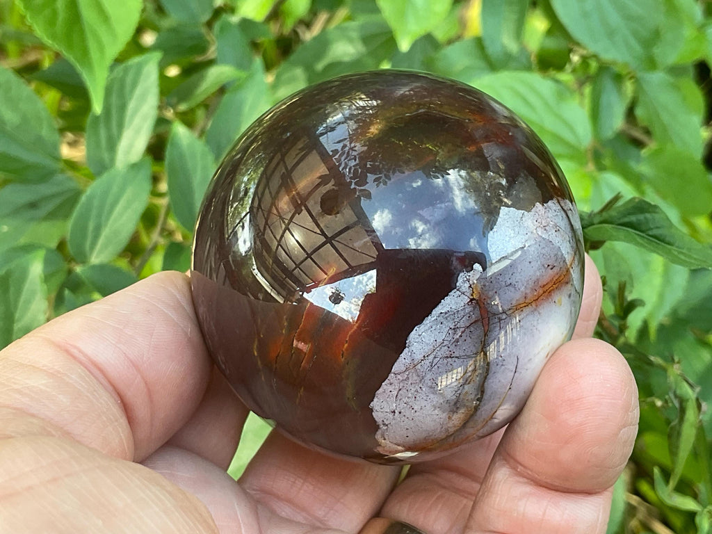 319g (5.2cm diameter) Mookaite Sphere 6A