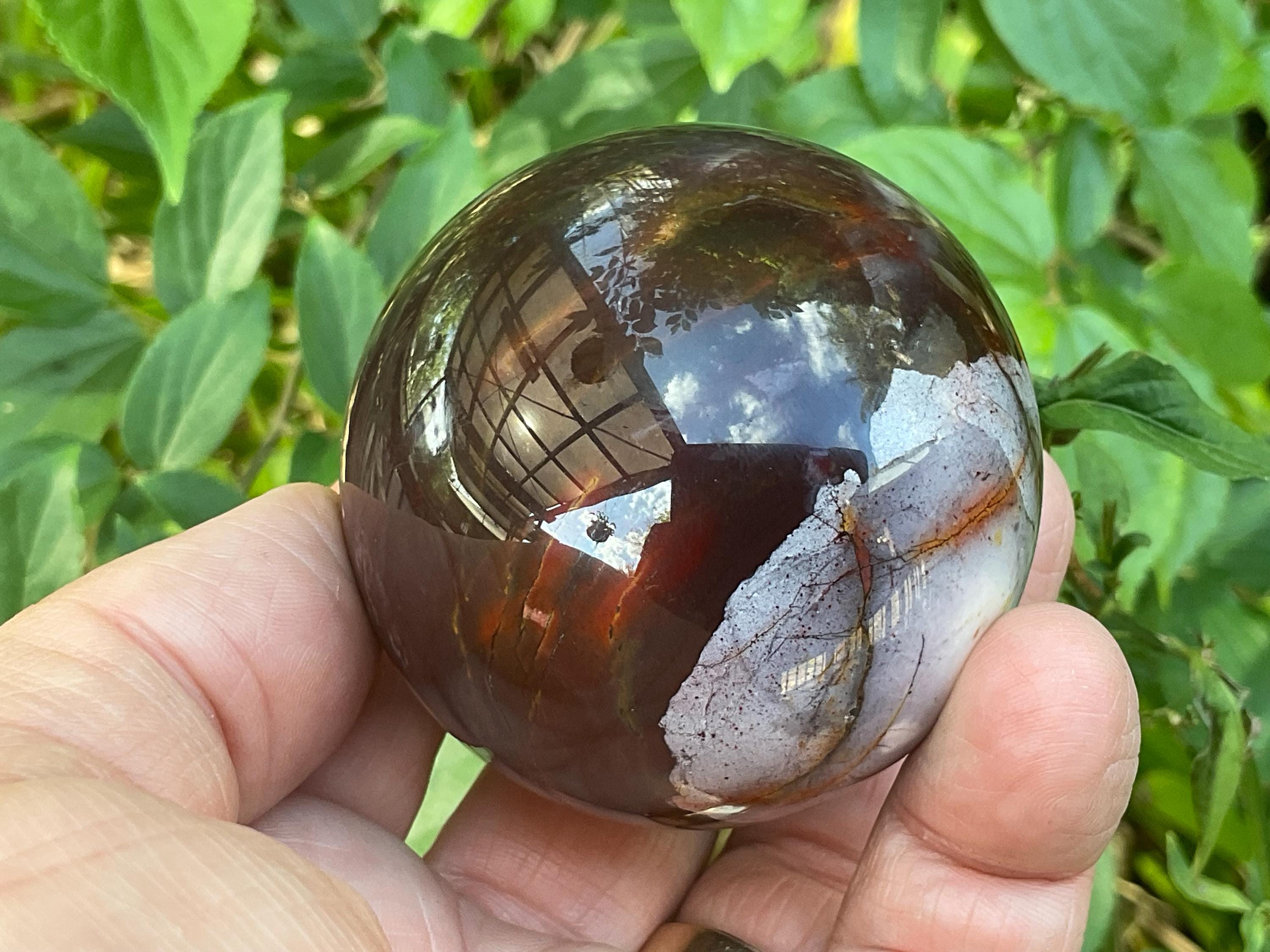 319g (5.2cm diameter) Mookaite Sphere 6A