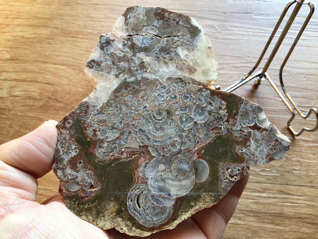 322g Polished Utah Rhyolite Slab A