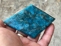 104g Blue Apatite Polished Diamond with stand 5C