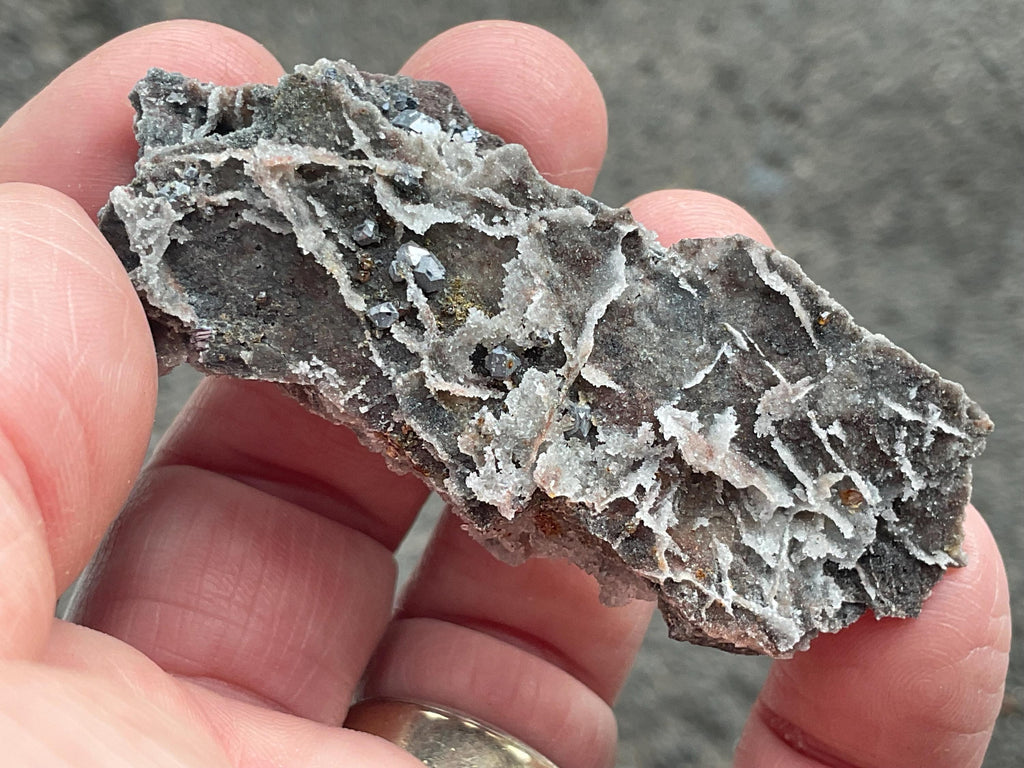 20g Sphalerite, Garnet, Galena Quartz Specimen 5A from Hunan, China
