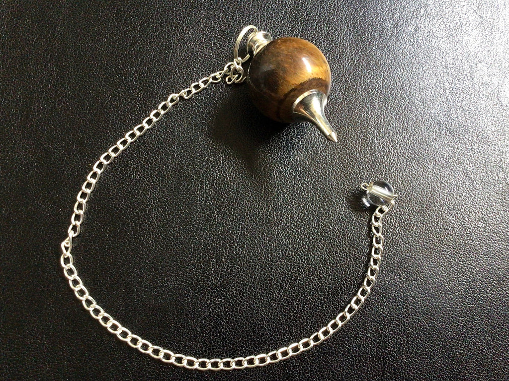 Round Tiger Eye Pendulum
