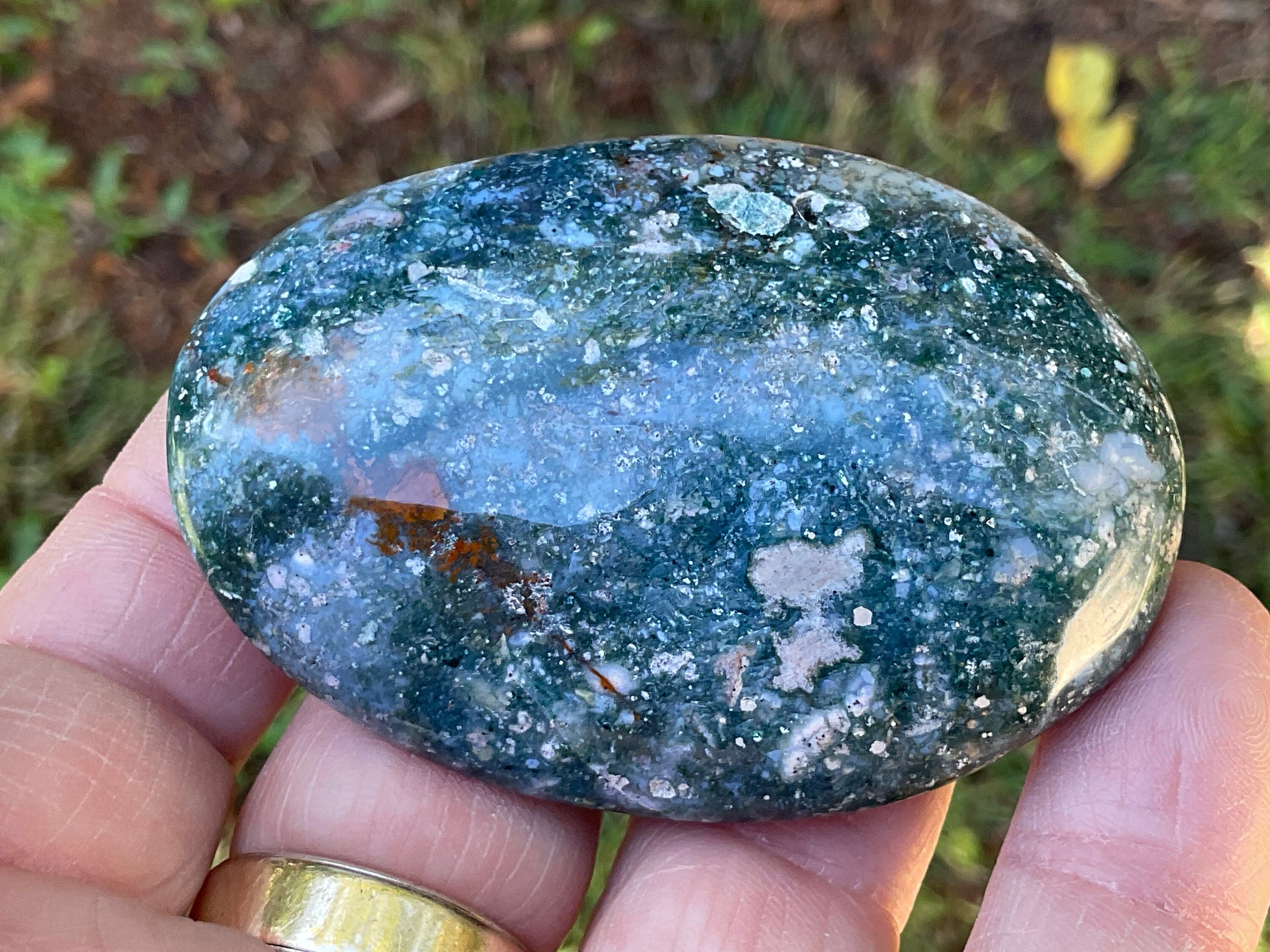 90g Ocean Jasper/Opal Palmstone 8A