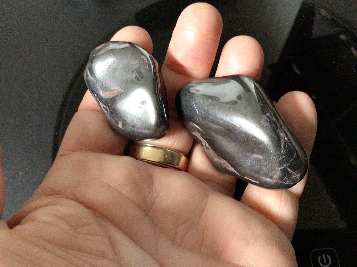 XL Hematite Tumbled Stones (150g)