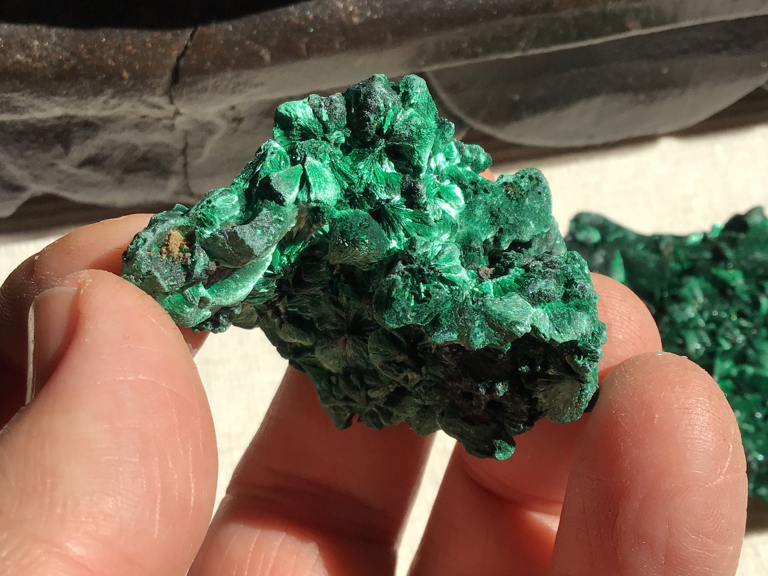 36g Silky Congolese Malachite Specimen 4B