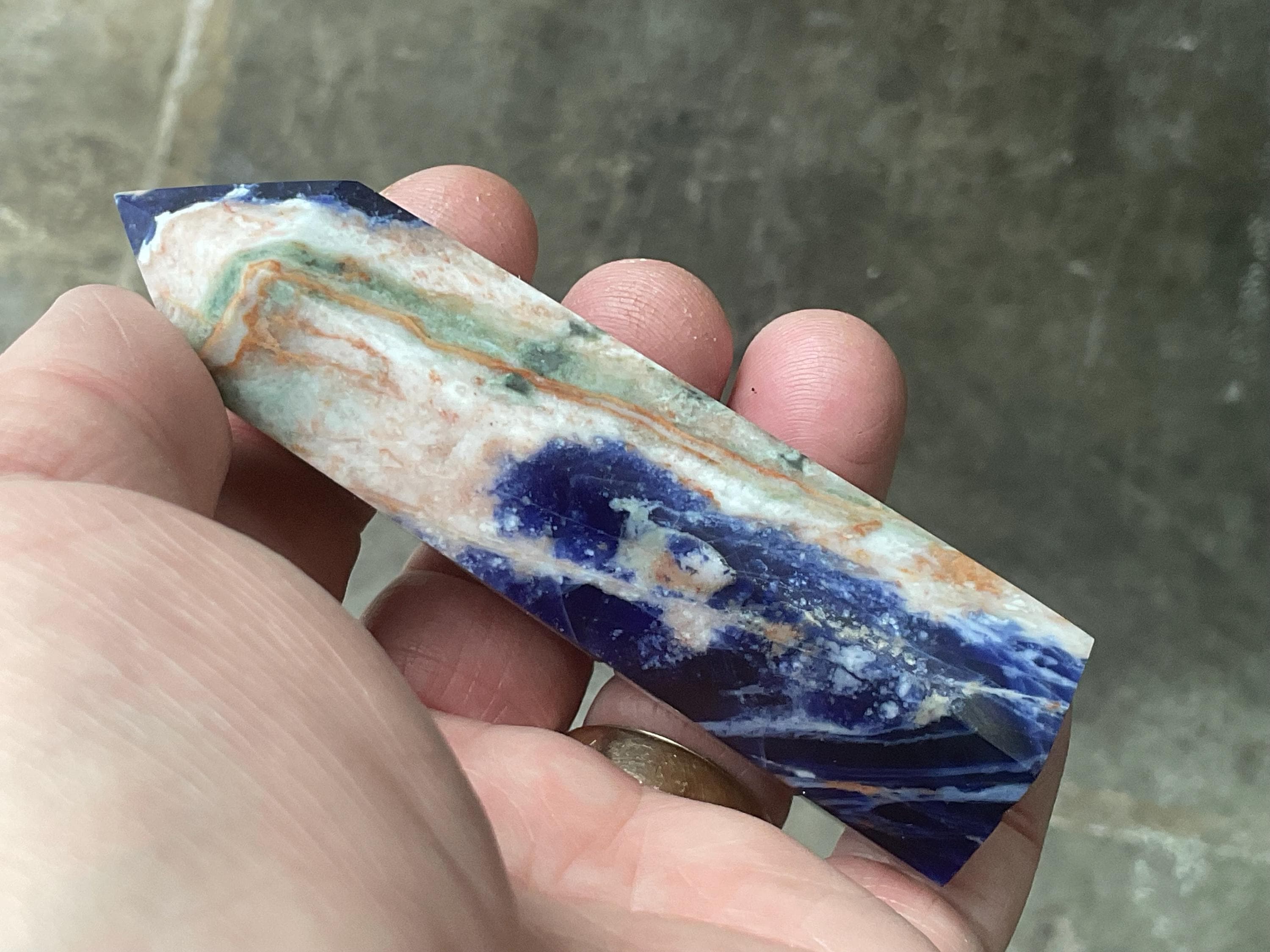 98g Sodalite with Sunstone Generator 3A