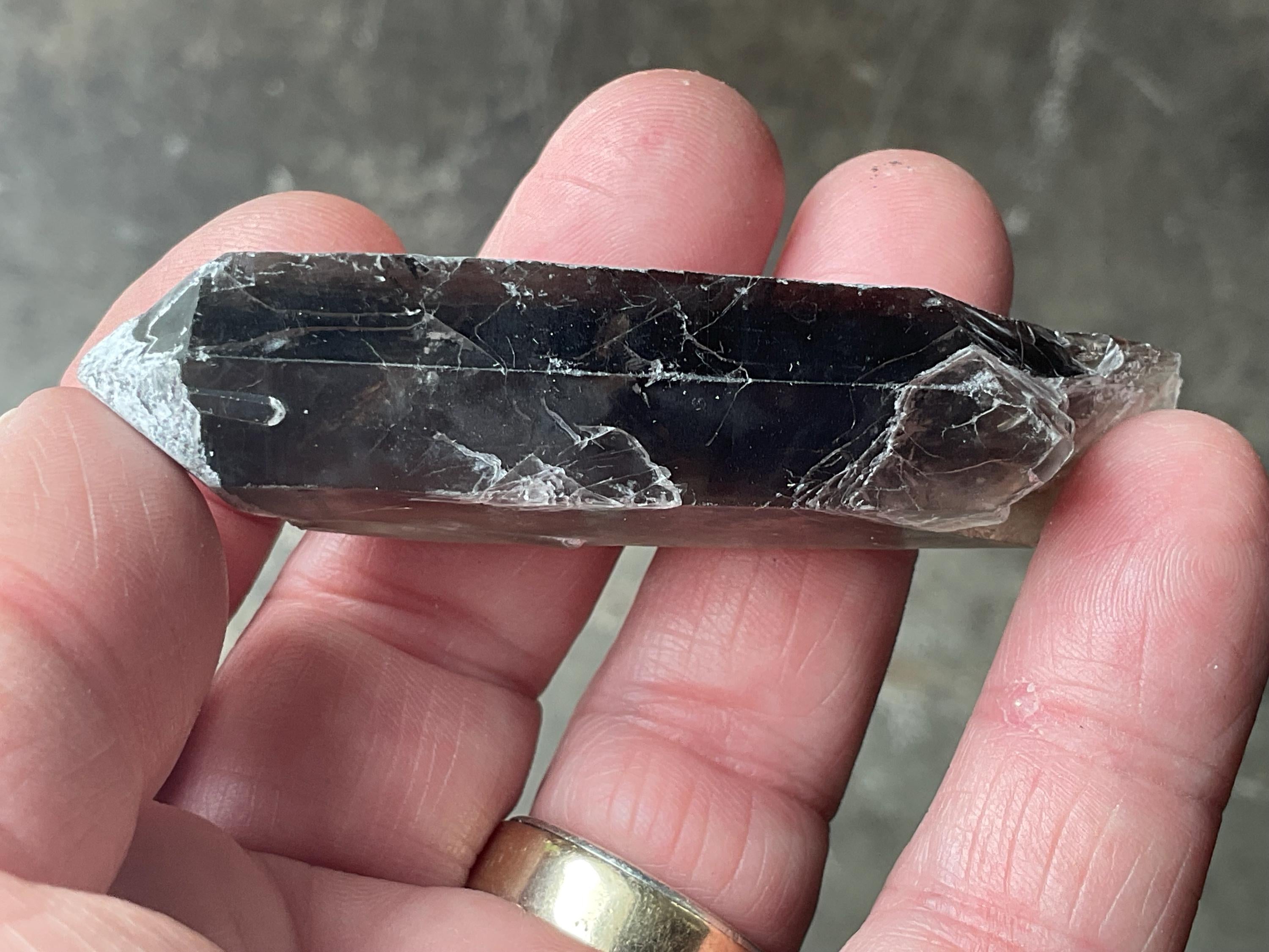 44g Smokey Quartz Point + Specimen from Inner Mongolia 1B