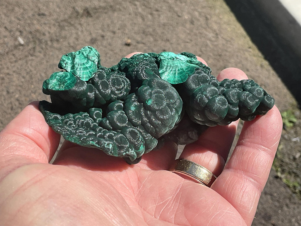 196g Silky Botryoidal Malachite from