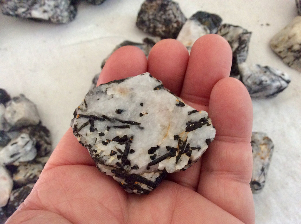 225g (3 pieces) Medium Rough Australian Tourmalated Quartz Pieces