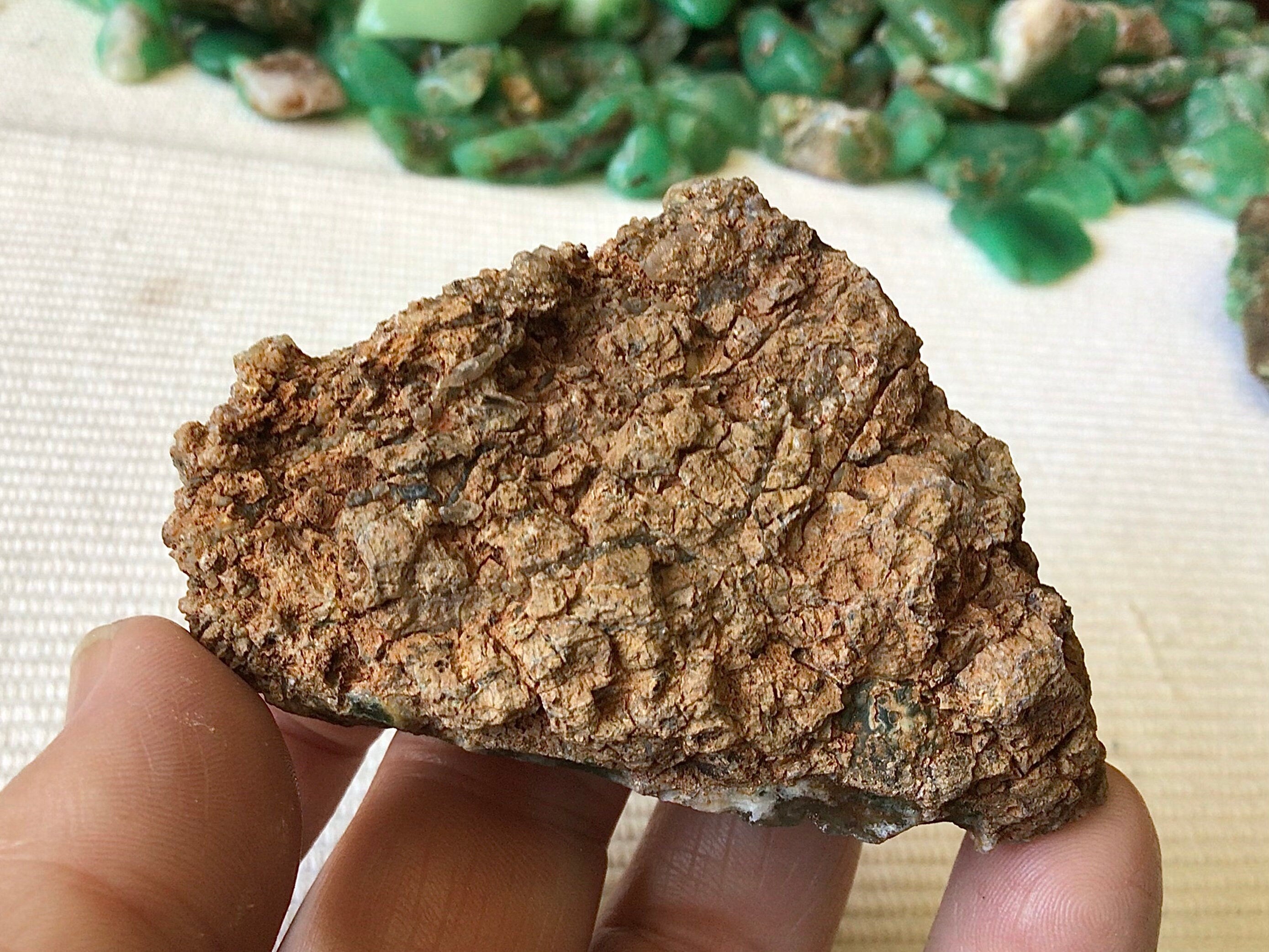 74g Rough Chrysoprase Piece 5B
