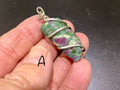 Ruby in Fuschite Wire Wrapped Pendant Group 1