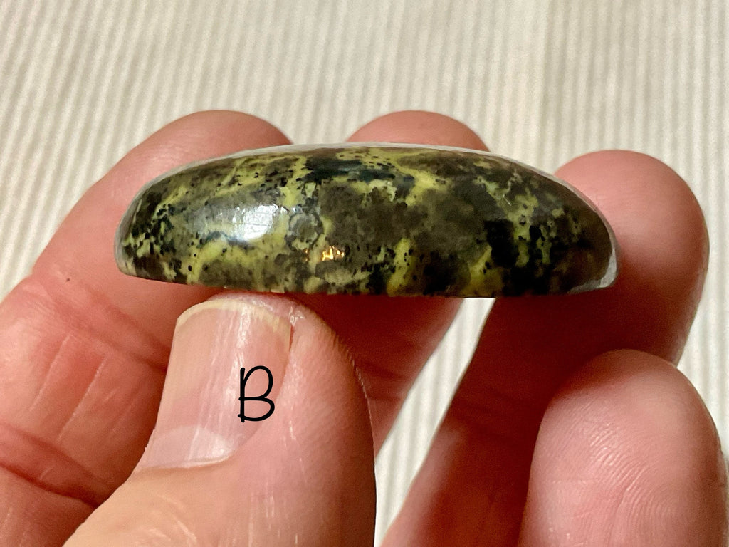 Pakistan Snakeskin Jasper (Asterite) Thumb Stone Group 2