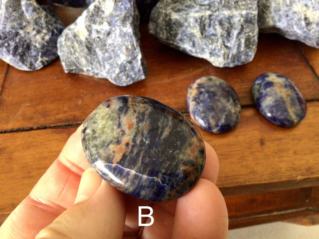 Sunset Sodalite Thumb Stone Group 6