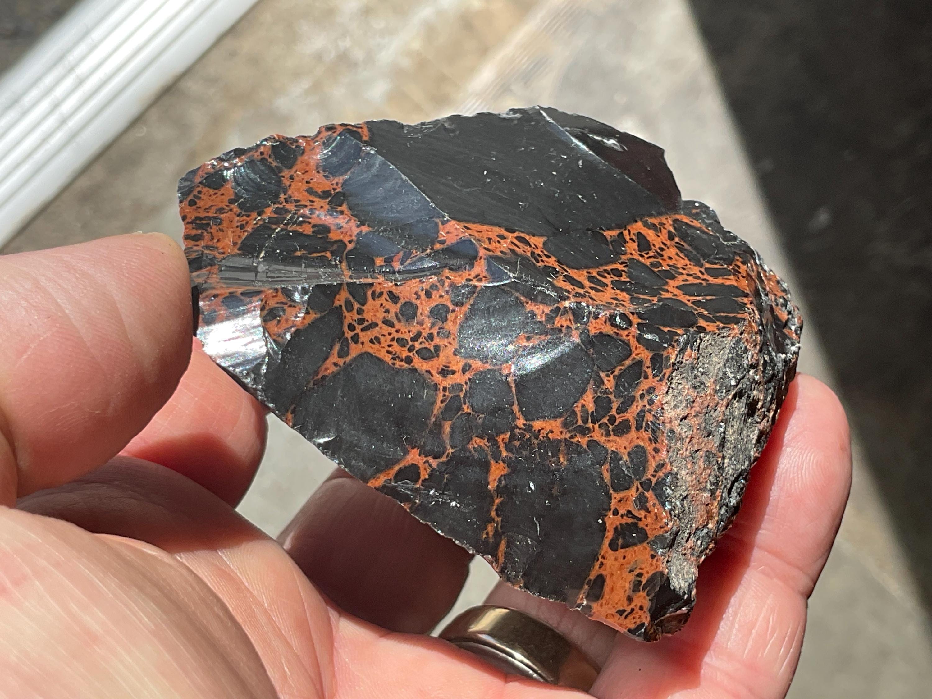 RESERVED FOR JULIA **148g Mahogany Obsidian Rough Chunk 3B