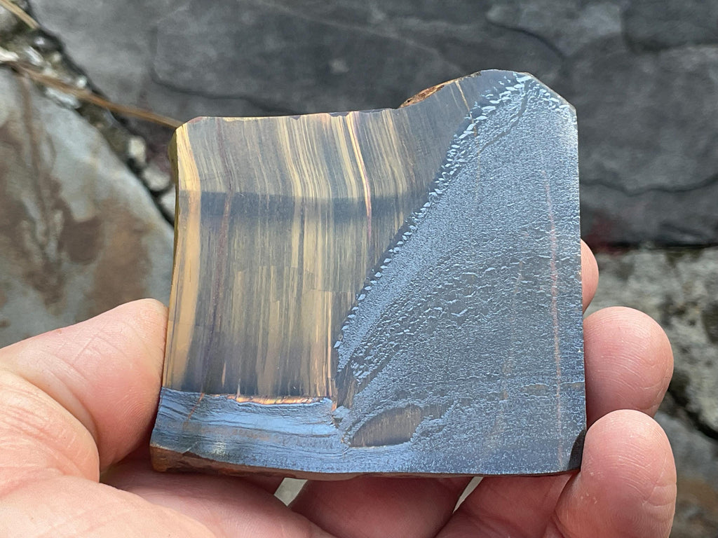 135g Molten Hematite Western Australian Tiger Iron Polished Slab 1A